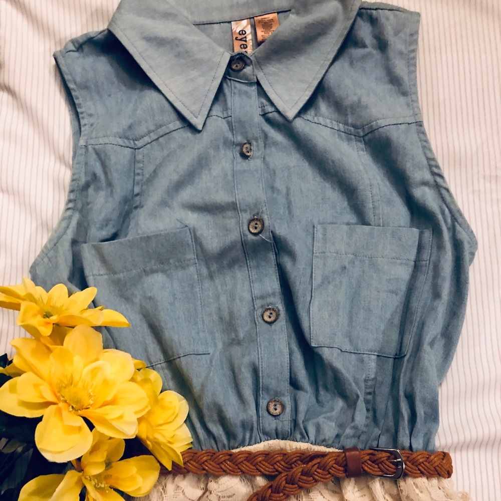 Denim and Lace Dress